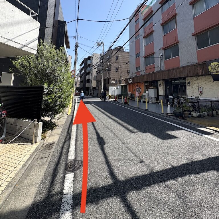 田園都市線三軒茶屋駅からサロンまでのアクセス写真