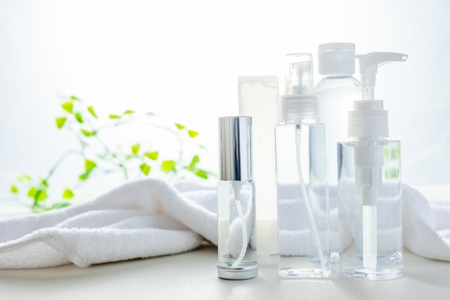 スキンケアが並んでいる写真